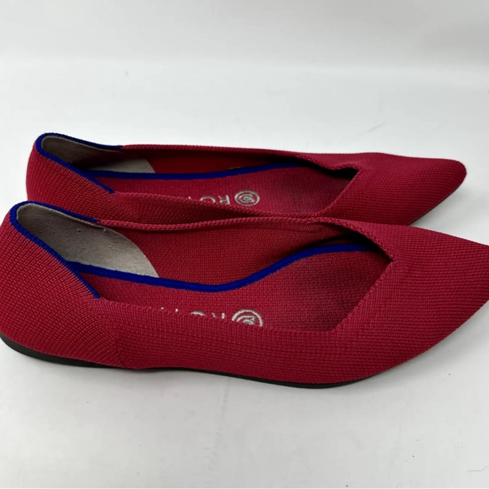 ROTHYS SHOES THE POINT RARE 'HOT PINK' RETIRED Women 7.5 knit 38